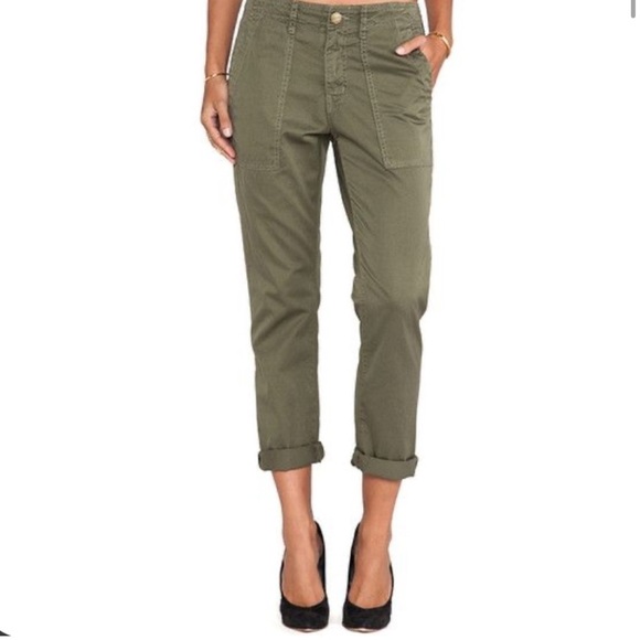 CURRENT/ELLIOTT The Army Buddy Trouser Size 28 NWT Army Green - Picture 1 of 7